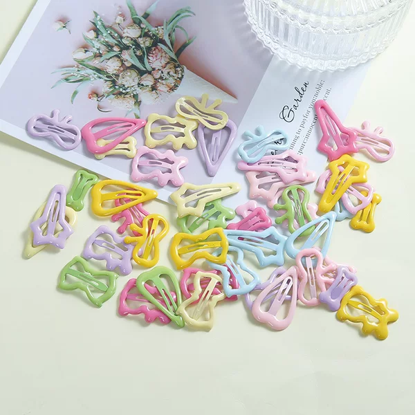 New Dopamine Children's Hair Clips Cute Girl Colorful Bb Clips Korean Version Candy Color Small Hair Clips Hair Accessories