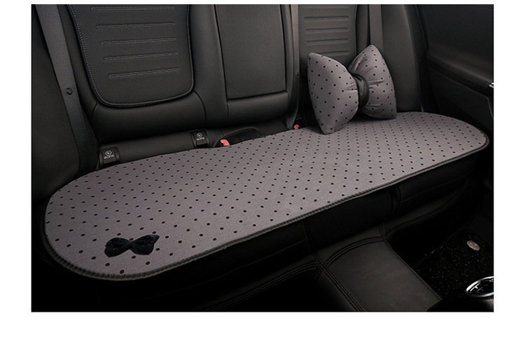 Car Seat Cushion, Universal for All Seasons, Half-Pack Seat Cover, Bow, Small Fragrance Goddess Style, Rear Three-Piece Car Seat Cushion