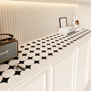 TV cabinet leather table mat sideboard light luxury high-end waterproof mat entrance shoe cabinet desktop protective mat can be shipped on behalf of