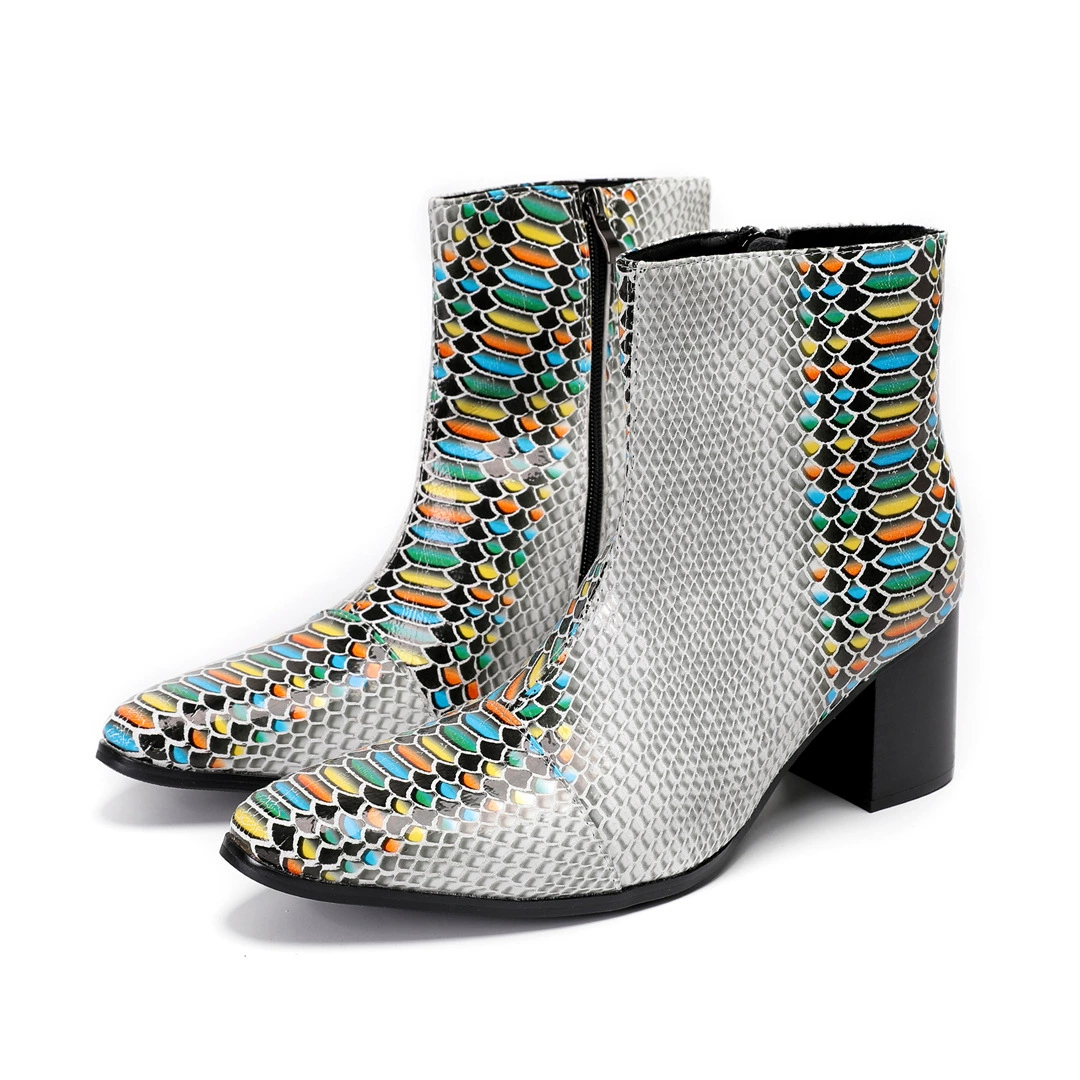 Мужские ботинки челси 2025 весна и лето, европейский и американский новый стиль, модные ботинки из воловьей кожи с острым носком и боковой молнией, модные ботинки Мартин, увеличивающие рост