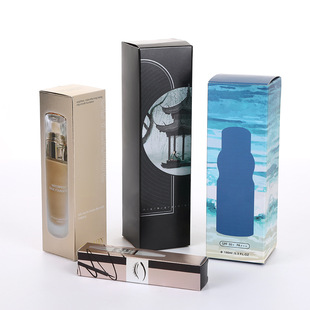 Custom Printing Skin Care Products Mascara Packaging Silver Card Paper Box Makeup Gift Packaging Box Single Packaging