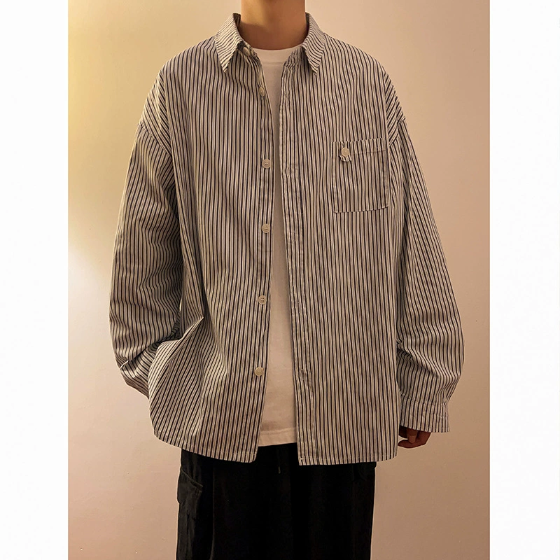 Autumn Japanese retro trend shirt for leisure, oversize