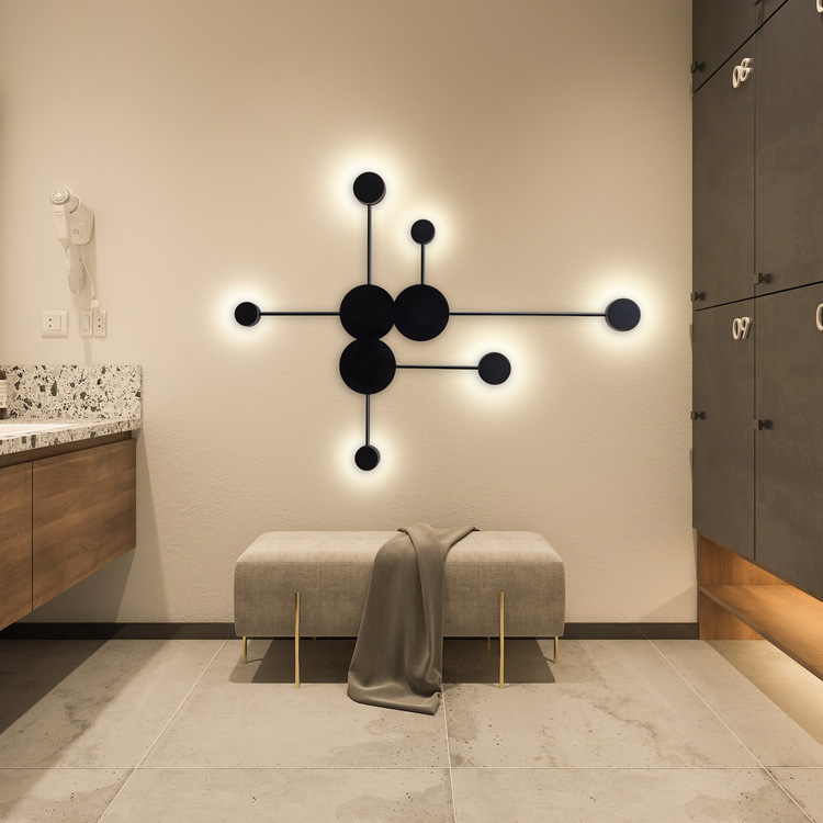 Luz de pared transfronteriza iluminación de pared de fondo nórdica posmoderna minimalista LED personalidad creativa Beidou sala de estar porche dormitorio