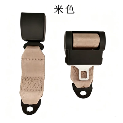 School bus conversion vehicle, cargo Car seat belt - off-white