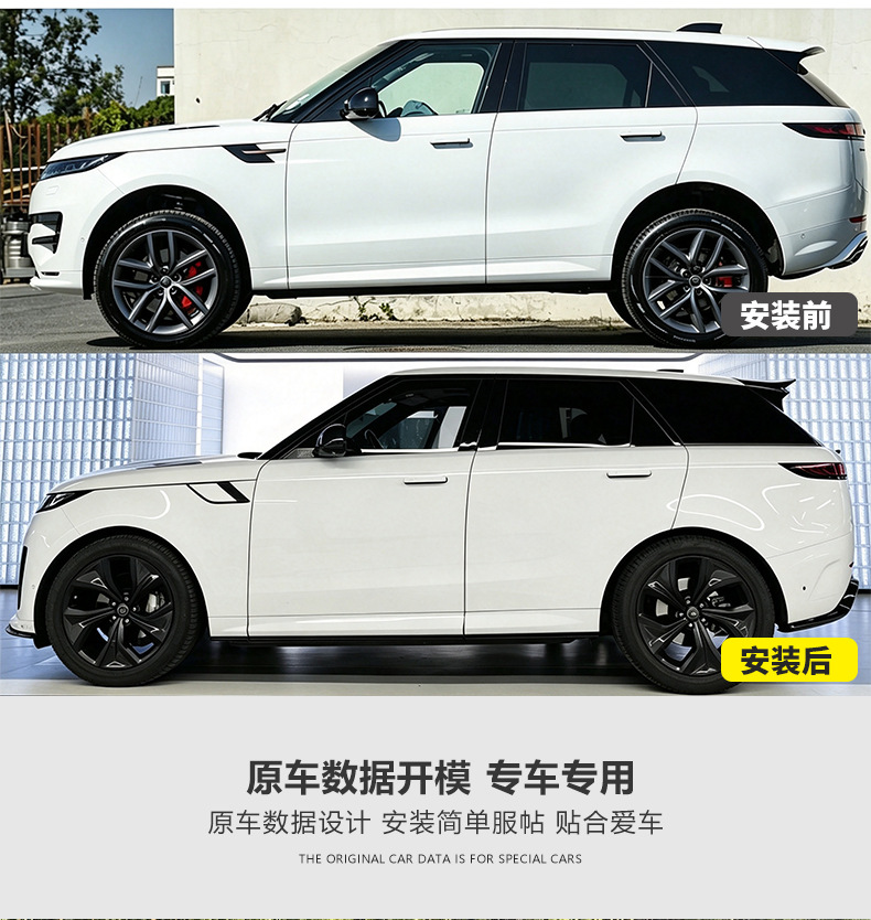 Suitable for 2023-2026 Land Rover New Range Rover Sport upgraded SV body kit, front bumper, rear bumper, side skirts, tail