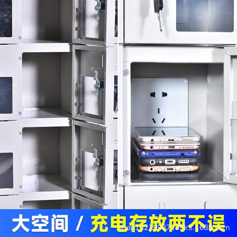 Gabinete de almacenamiento de teléfonos móviles Huellas dactilares del personal Gabinete de teléfonos móviles Reconocimiento facial Gabinete de almacenamiento de teléfonos móviles Contraseña electrónica Lockers