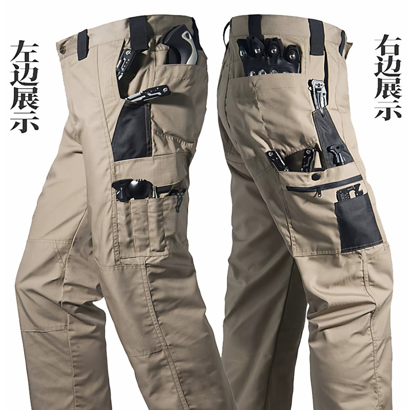 Aliexpress Men's Functional Multi-Pocket Cargo Pants, Stylish High Street Straight-Leg, Durable Quick-Dry Tactical Trousers, in Stock Aliexpress Men's Functional Multi-Pocket Cargo Pants, Stylish High Street Straight-Leg, Durable Quick-Dry Tactical Trousers, in Stock