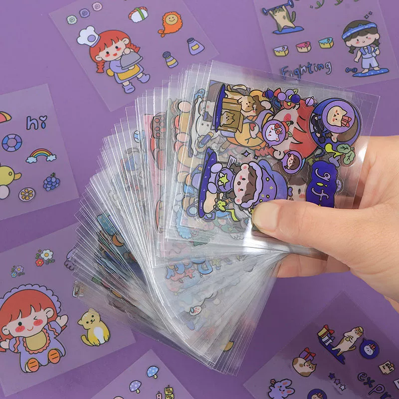 Waterproof cartoon sticker, set, custom-made, wholesale