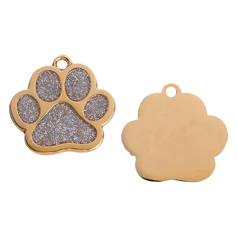 Европейская и американская трансграничная печать пальм металлический масляный брелок подвесные украшения бирка для домашних животных может быть выгравирована табличка с защитой от потери в наличии