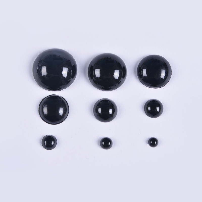 DIY accessories doll teddy bear accessories black semicircular eyes all kinds of flat bottom DIY accessories doll teddy bear accessories black semicircular eyes all kinds of flat bottom