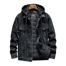 F 70021 Detachable Hooded Denim Jacket �Bñţ�ЊA�� ���l