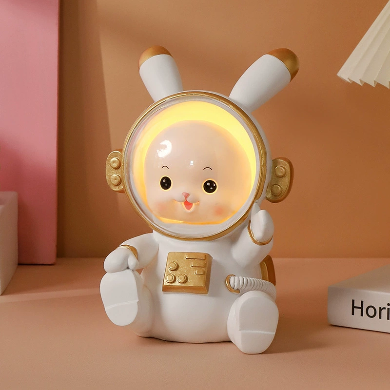 Cartoon table rabbit, astronaut, night light for bed