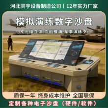 电子沙盘可升降模拟三维地形地貌军事作战规划场景3D立体数字沙盘