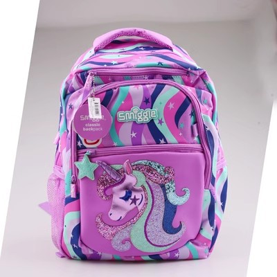 Australia smiggle mochila escolar para estudiantes de primaria y secundaria mochila para niños bolsa de ocio al aire libre mochila de dibujos animados de gran capacidad