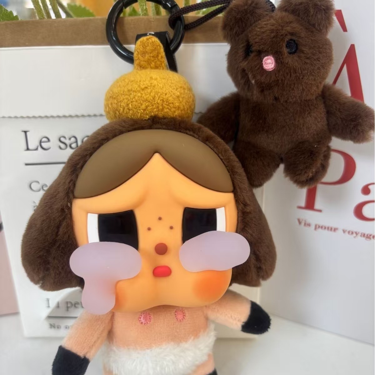 Pendant, plush cute doll, keychain