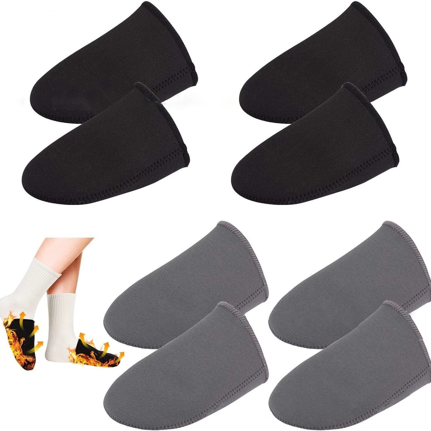 亚马逊新款潜水料脚趾保护套舒适脚掌保暖纯色脚掌滑雪运动保护套