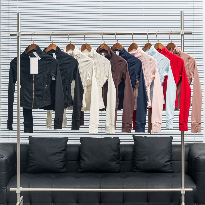 Lulu's Same Define Short Stand-Up Collar Jacket Slim Waist Slimming Look Top Casual New Outwear Yoga Wear
