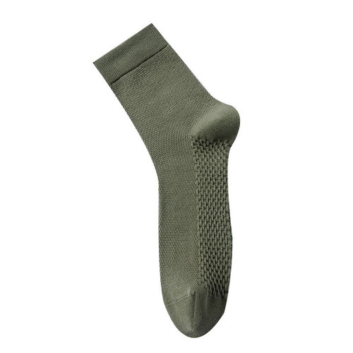 Deodorant Antibacterial Deodorizing Socks Men's Pure Cotton Mid-Calf Socks Summer Business Casual Sports Socks Spring and Autumn Style