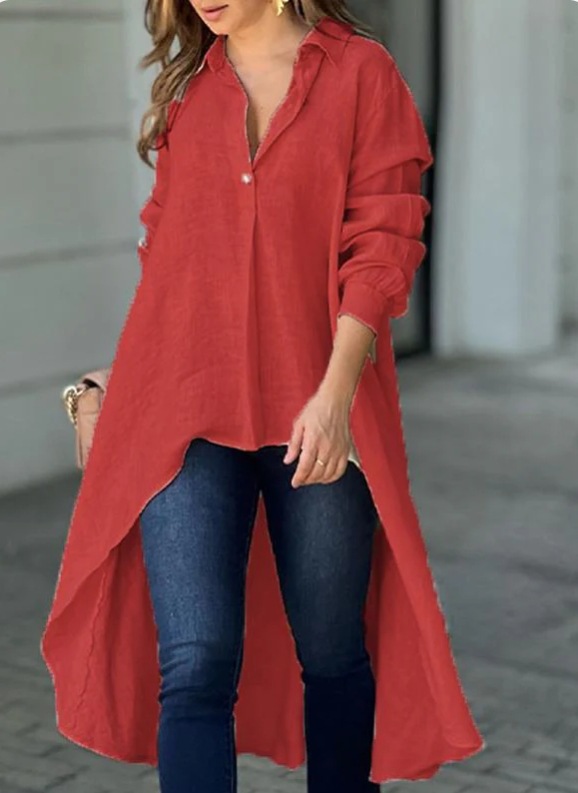 Women's Gender Wholesale Women's Streetwear Solid Color Long Sleeve Button Blouses