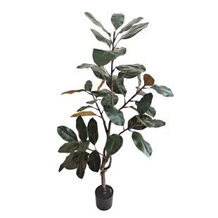 Cross-Border High-End Simulated Magnolia Tree American-Style Chinese-Style Floor-Standing Green Plant Potted Landscape Decoration Ready-Made Wholesale