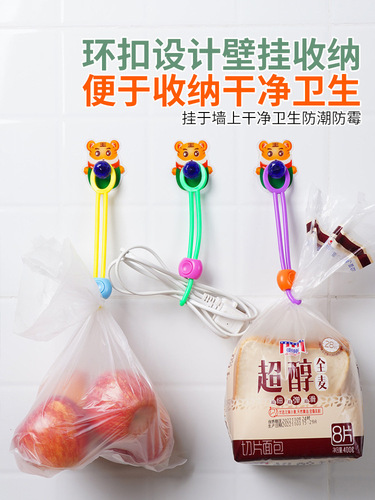 Colorful Sealed Cable Ties Household Wire Bundling Binding Rope Kitchen Food Preservation Seal Clips Multi-functional Cable Manager
