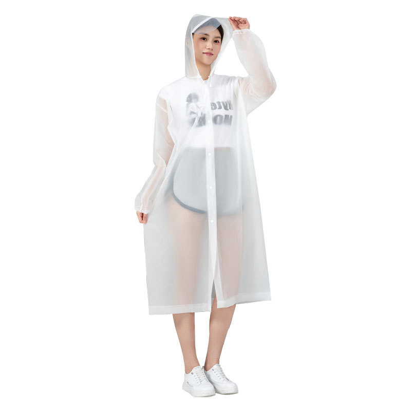 新しい使い捨てレインコート大きなつば大人の屋外ハイキングレインポンチョ全身防雨ポータブル PEVA レインコート|undefined