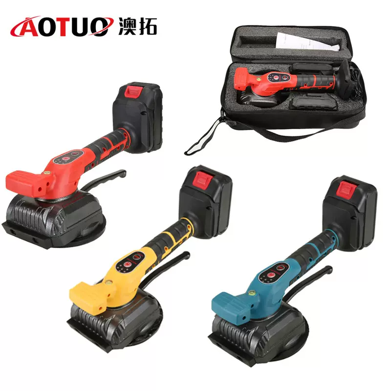 新款锂电瓷砖平铺机贴砖神器铺地板振动器 电动贴砖机 自动墙砖机