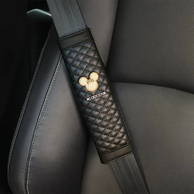 Car Seat Belt Shoulder Cover Cute Internet Popular Qiqi Car Pair of Interior Shoulder Cover Children's Car Inner Shoulder Cover (Seat belt shoulder pad) - single-white-qiqi-head-shoulder-covers