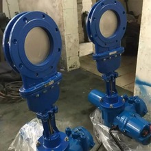 电动圆形暗板刀闸阀   钢板焊接硬密封插板阀PZ973W-10