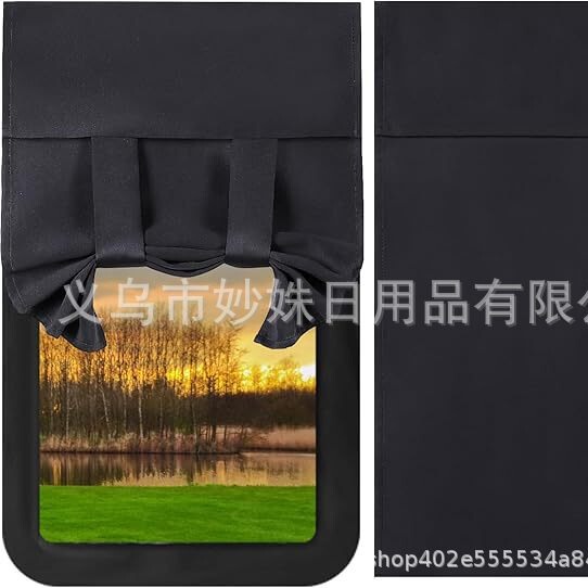 Cross-border RV door and window sunshade curtain RV screen door curtain heat insulation binding curtain camping curtain car home Cross-border RV door and window sunshade curtain RV screen door curtain heat insulation binding curtain camping curtain car home