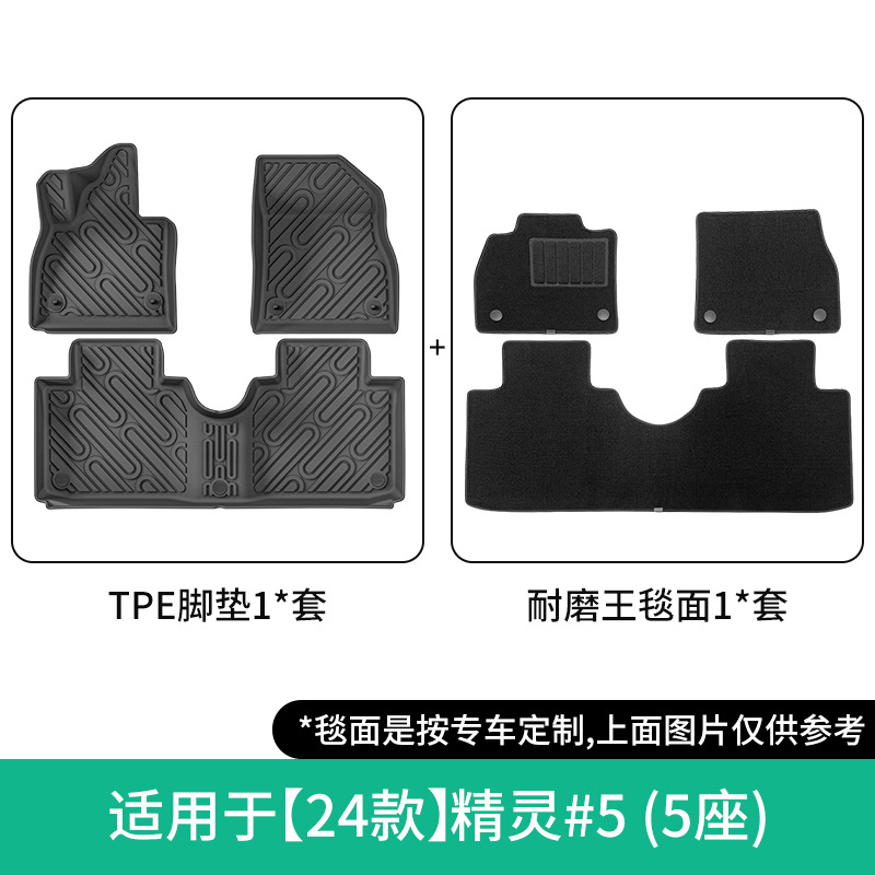 Shiyong – Car Floor Mats Modelə uyğun ayaqaltı - 2024-smart-5-double-layer-wear-resistant-floor-mats