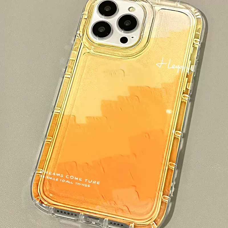 Apple, оранжевый совместимый чехол для телефона, iPhone 12, градиент, iPhone, тренд в интернете