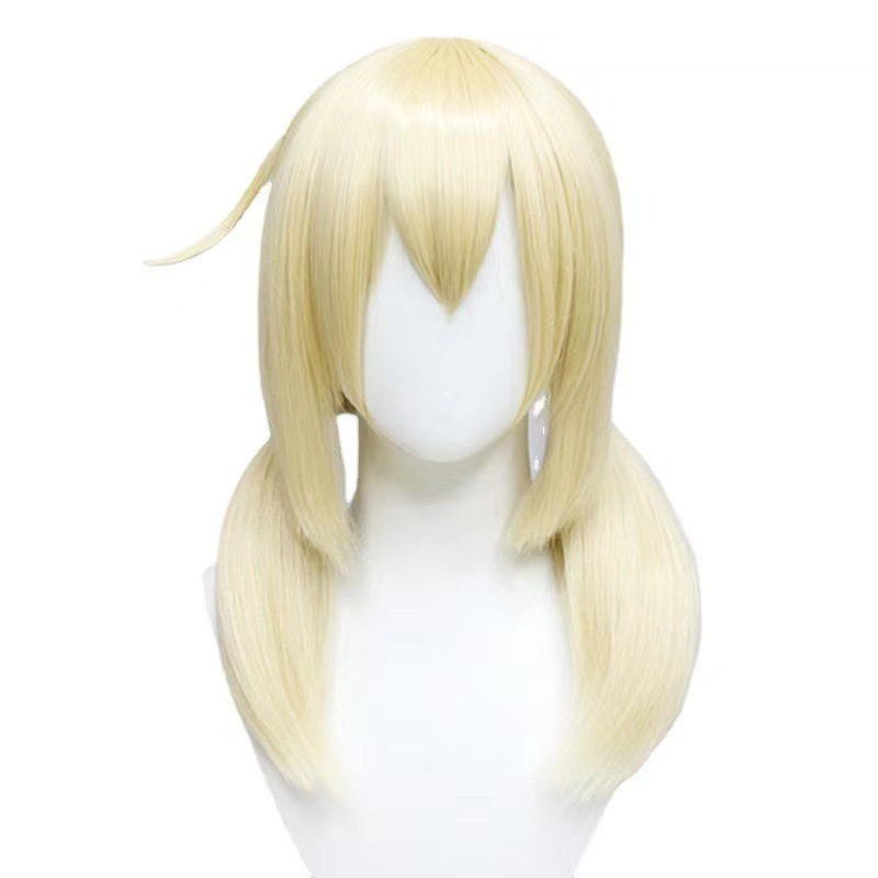 Transfronterizo de la fuga del dios original del sol Corey doble cola de caballo personaje estilo cosplay peluca peluca animada bidimensional image 4