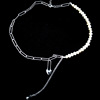 Small design advanced necklace from pearl, chain for key bag , light luxury style, trend of season, simple and elegant design, french style