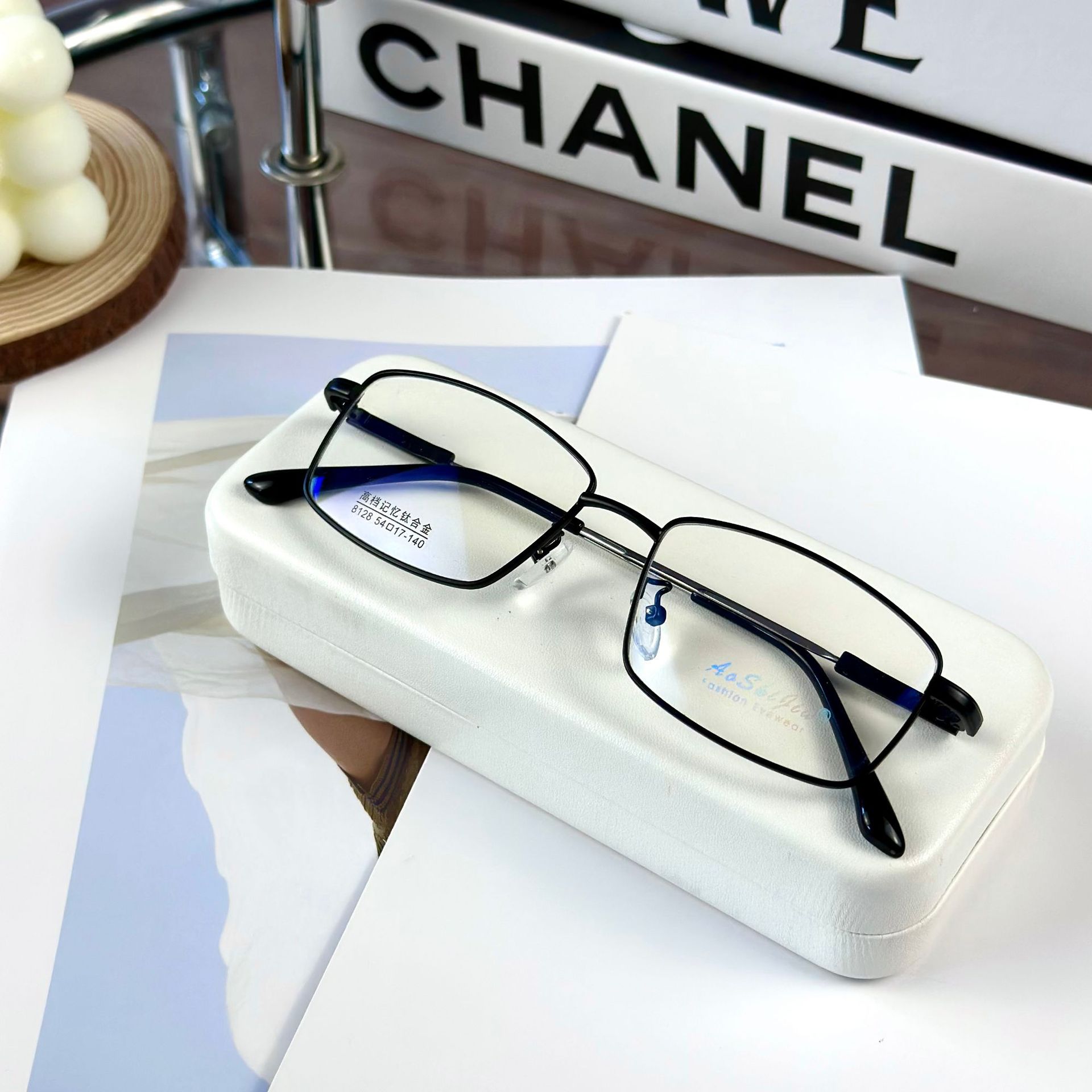 金属眼镜框全框中方框记忆钛合金8128男士光学眼镜架厂家量大批发