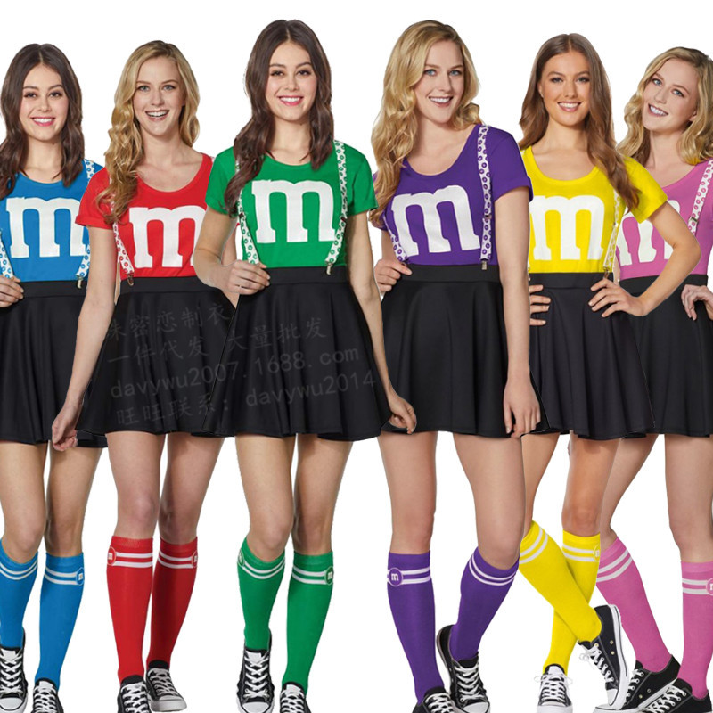 Cheerleading uniform, student cheerleading team set dress, cheerleading outfit sexy group exercise sportswear