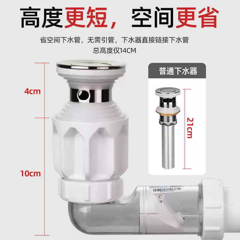 Кабинет подводной лодки, odor-proof канализационная труба туалета, умывальник, слив раковины, трубка подводная, водяные аксессуары