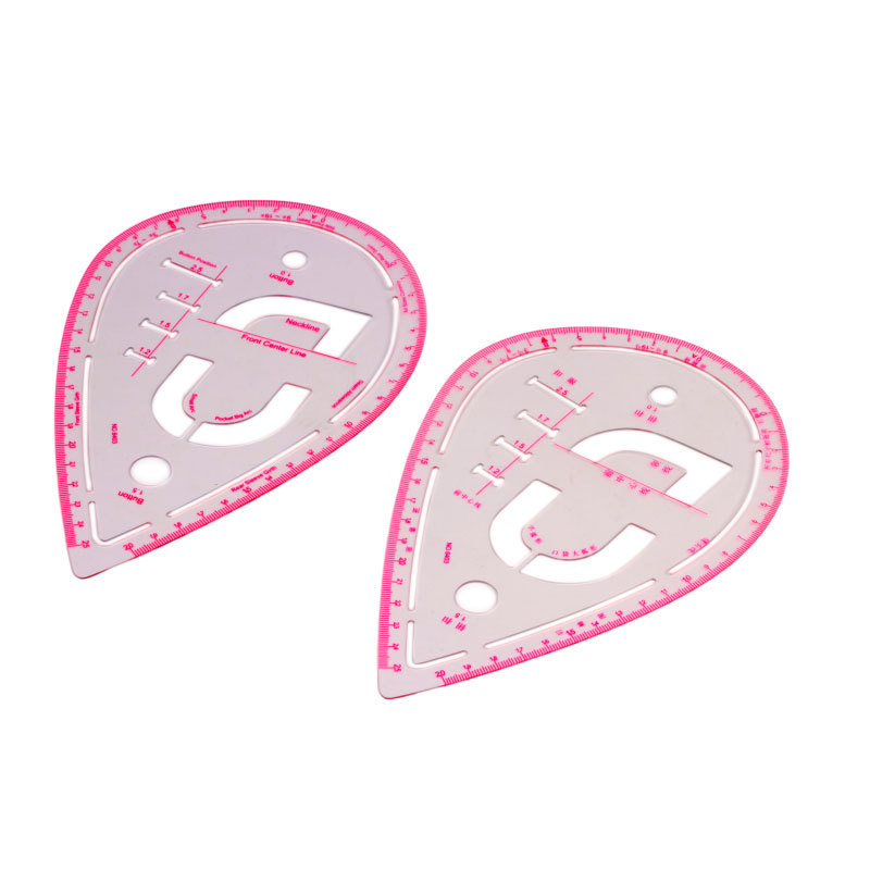 Regla de impresión de ropa regla de escala regla de curva regla de corte regla de arco Placa de dibujo haciendo regla de prueba cubierta