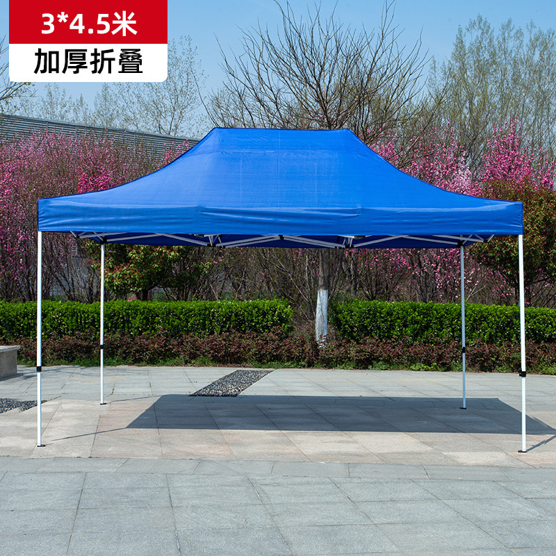 Exhibición publicitaria plegable al aire libre para tiendas de campaña de 3m * 3m cuatro ángulos dosel comercial promocional plegable