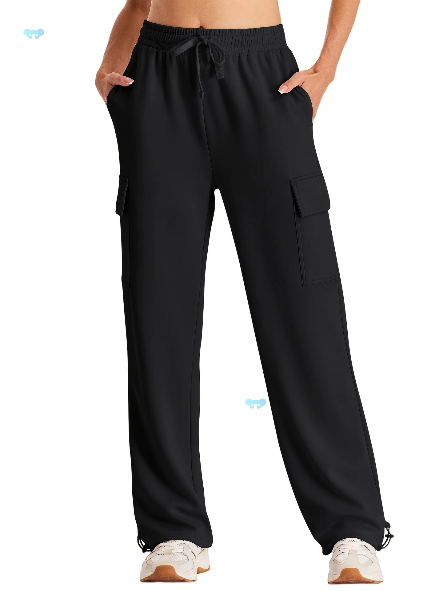 Женские спортивные штаны-карго Широкие мешковатые спортивные штаны с высокой талией