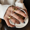 Tide, retro one size universal ring, Japanese and Korean, European style, internet celebrity, simple and elegant design