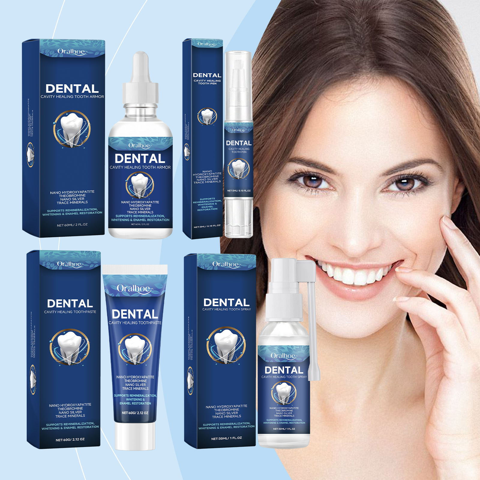 ORALHOE Tooth Care Clean Teeth Oral Gentle Fresh Breath Care