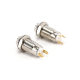 8MM Metal Push Button Switch Two-Leg Self-Locking/Unlocking High Head Push Button Switch Metal Reset Switch