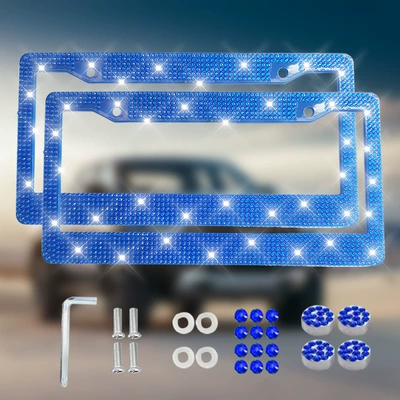 License plate holder/license plate holder, Canada Mexico Three Nations General - double-pack-blue