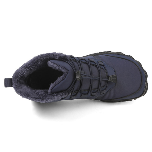 Hot-selling wide-headed snow boots for men and women in winter high-top barefoot shoes waterproof and cold-proof outdoor casual sports shoes