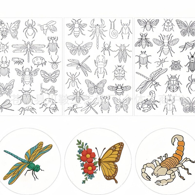 Insect DIY Embroidery Kit for Beginners, Including Materials for Self-Embroidery, Embroidered Patterns, Fabric Art Hanging Ornaments, and Gifts Insect DIY Embroidery Kit for Beginners, Including Materials for Self-Embroidery, Embroidered Patterns, Fabric Art Hanging Ornaments, and Gifts