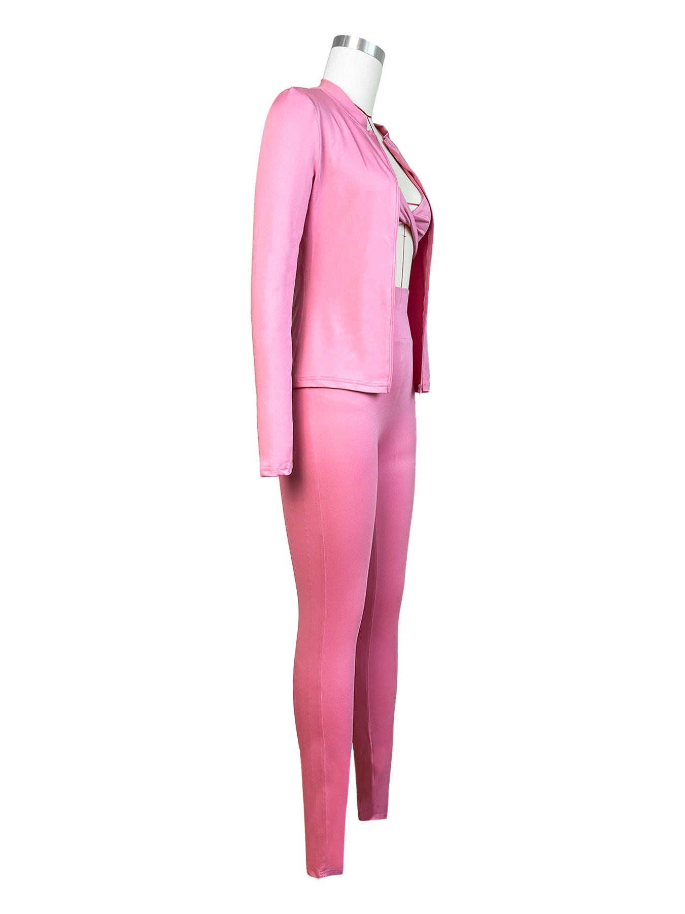 Women Clothing Autumn Winter Tight Sports Casual Three Piece Suit Suit