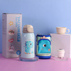 Children's glass, cute thermos stainless steel with glass