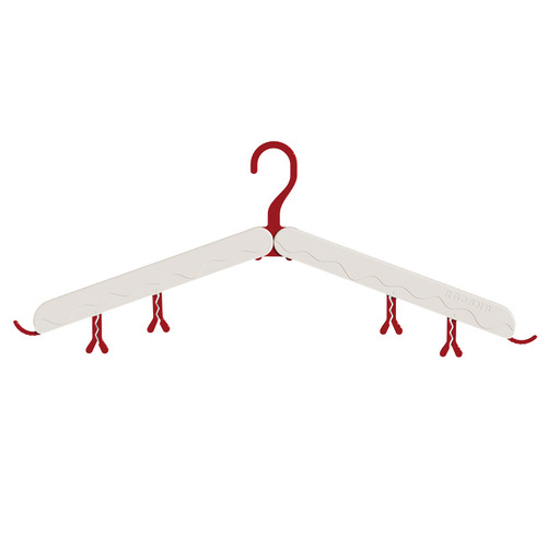 Foldable hanger travel drying clothes without trace with clips for business trips staying in hotels and guesthouses, portable clothes rack for socks