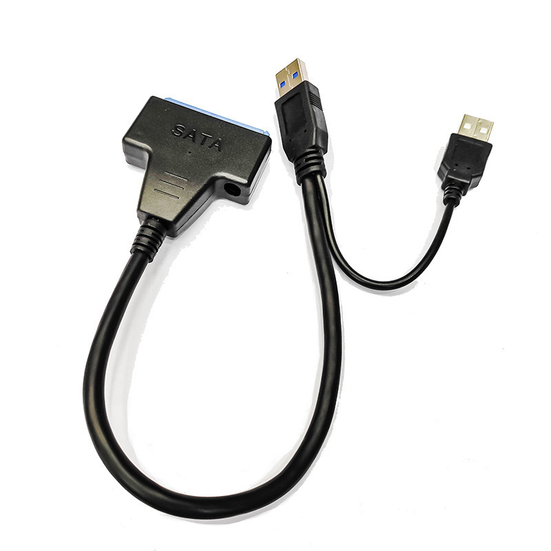 クロスボーダーUSB3.0変換SATAドライブケーブル2.5/3.5インチ機械ハードディスクダブルUSBケーブルDC電源付き|undefined